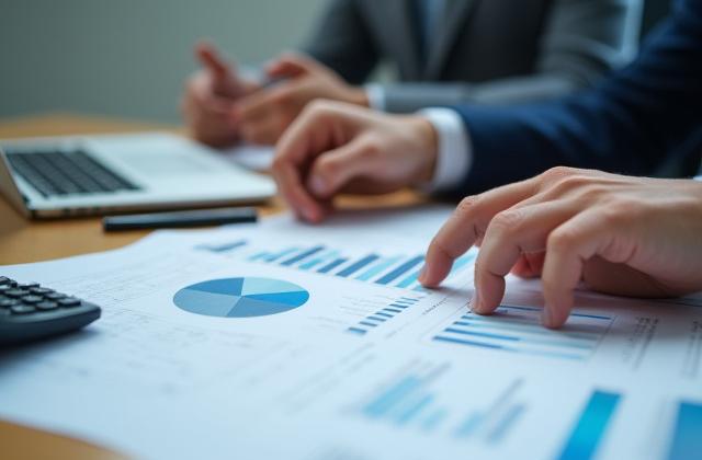 組織開発と財務アドバイスについて話し合うチーム